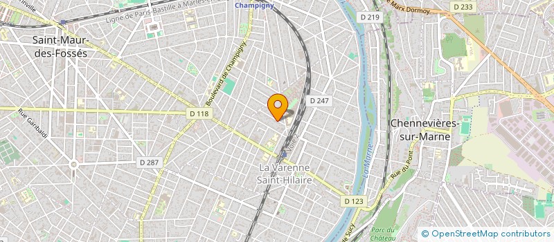 localisation de l'entreprise CARESSES DE CHAT 94 à SAINT-MAUR-DES-FOSSES