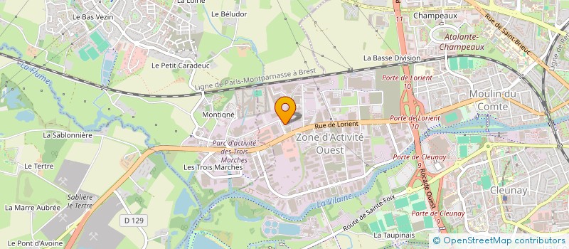 localisation de l'entreprise CARETIMARPIE à RENNES