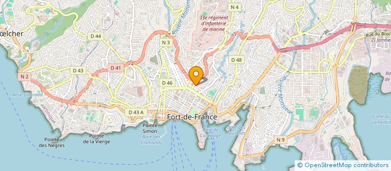 localisation de l'entreprise CARETO RENOVATION ET NETTOYAGE à FORT-DE-FRANCE