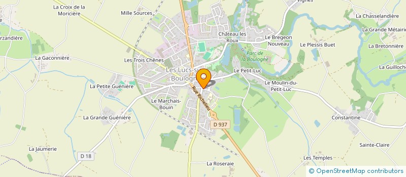 localisation de l'entreprise CARETTA EVENTS à MONTAIGU-VENDEE