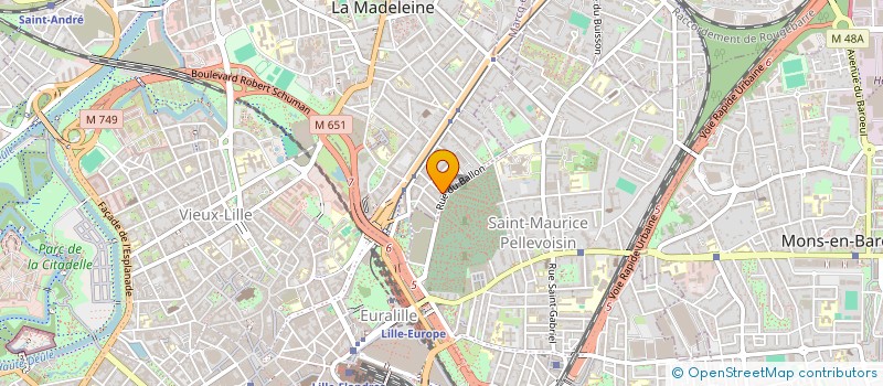 localisation de l'entreprise CARETTE ET CIE à LA MADELEINE