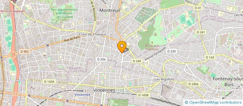 localisation de l'entreprise CARETTE ET COMPAGNIE à MONTREUIL