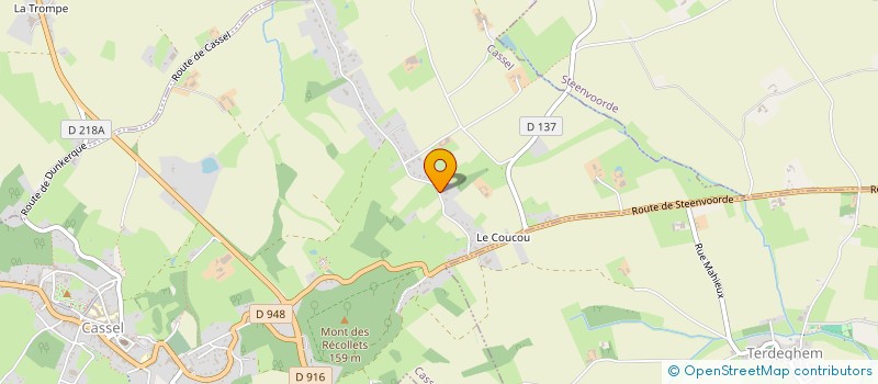 localisation de l'entreprise CARETTE VANPEPERSTRAETE  CASSEL