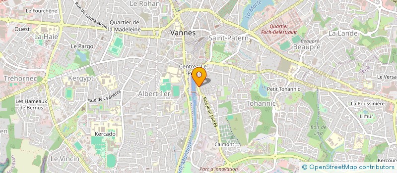 localisation de l'entreprise CAREVA à VANNES