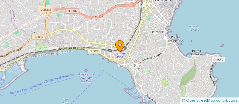 localisation de l'entreprise CAREVA PRESTIGE  ANTIBES