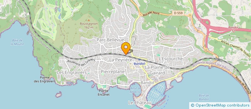 localisation de l'entreprise CAREWINOR  BANDOL