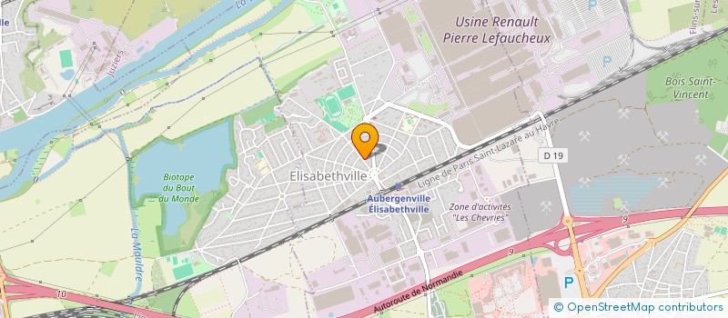 localisation de l'entreprise CARFACE DEVELOPPEMENT  AUBERGENVILLE