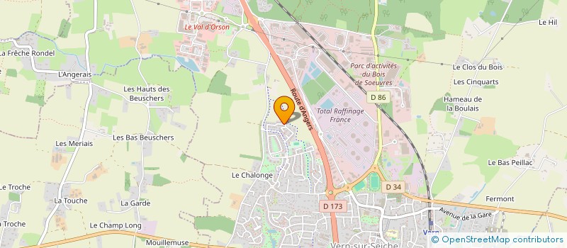 localisation de l'entreprise CARFAM  VERN-SUR-SEICHE