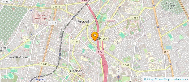 localisation de l'entreprise CARFI à ARCUEIL