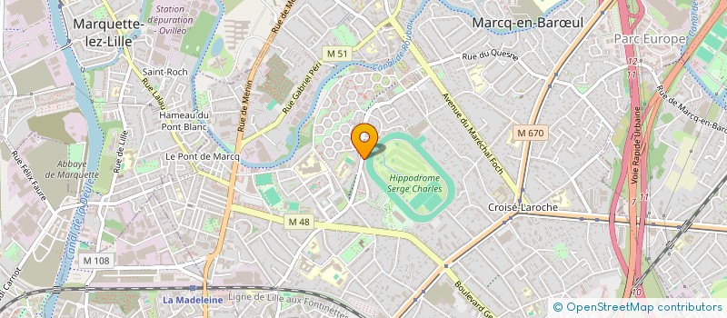 localisation de l'entreprise CARFINEX à MARCQ-EN-BARŒUL
