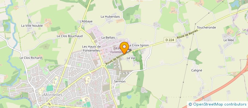 localisation de l'entreprise CARFLA DISTRIBUTION à MORDELLES