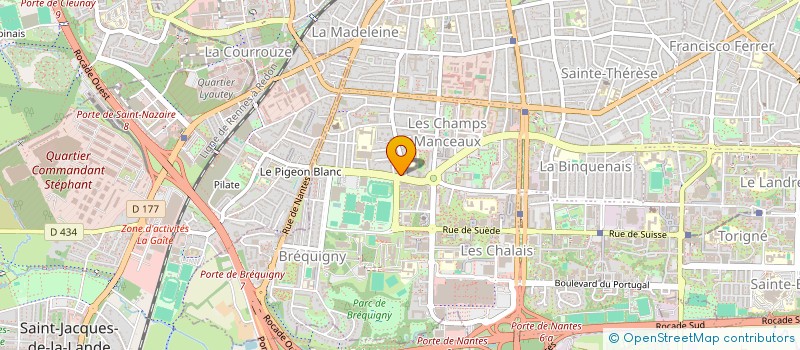 localisation de l'entreprise CARFLASH à RENNES