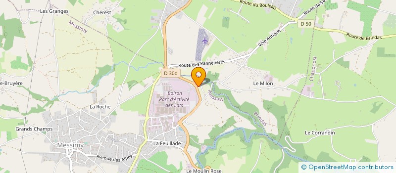 localisation de l'entreprise CARFLO à MESSIMY