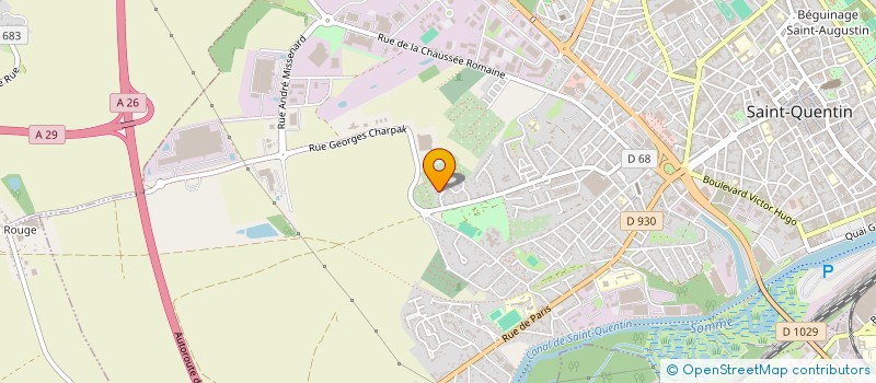 localisation de l'entreprise CARFOR à SAINT-QUENTIN