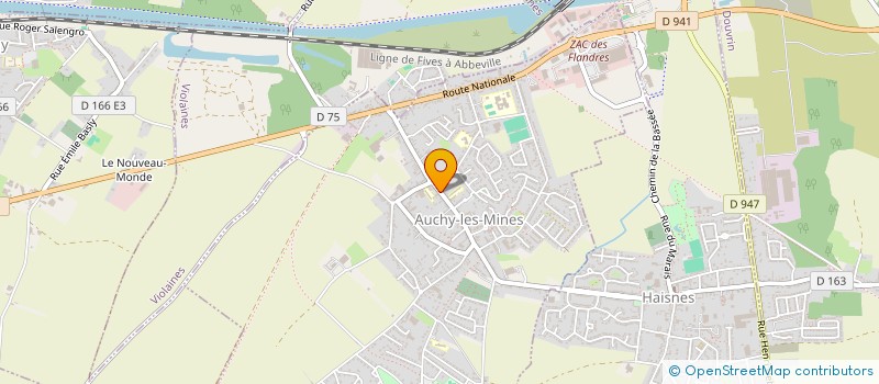localisation de l'entreprise CARFOUILLE à AUCHY-LES-MINES