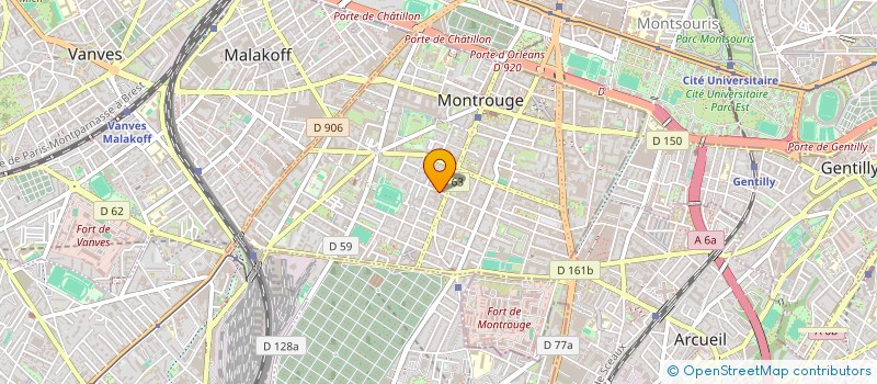 localisation de l'entreprise CARFOUR  MONTROUGE