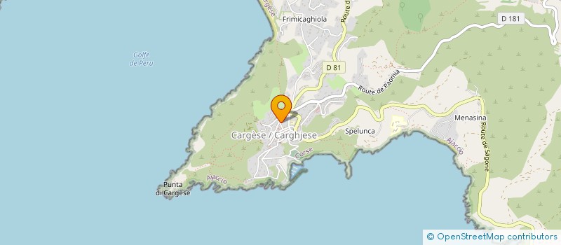 localisation de l'entreprise CARGESE CROISIERES à CARGESE