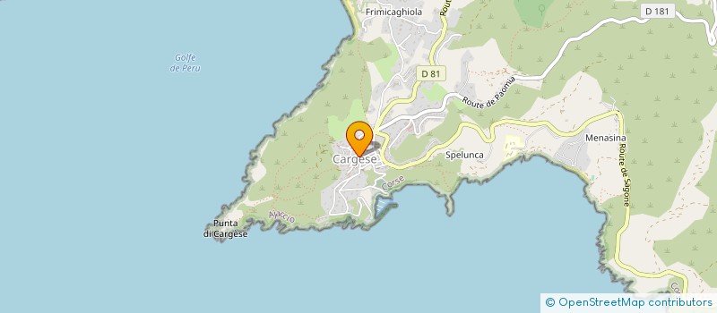localisation de l'entreprise CARGESE SAGONE CONSTRUCTIONS  CARGESE