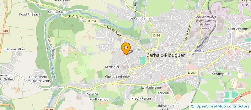 localisation de l'entreprise CARGIL à CARHAIX-PLOUGUER