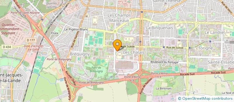 localisation de l'entreprise CARGO EXPRESS à RENNES