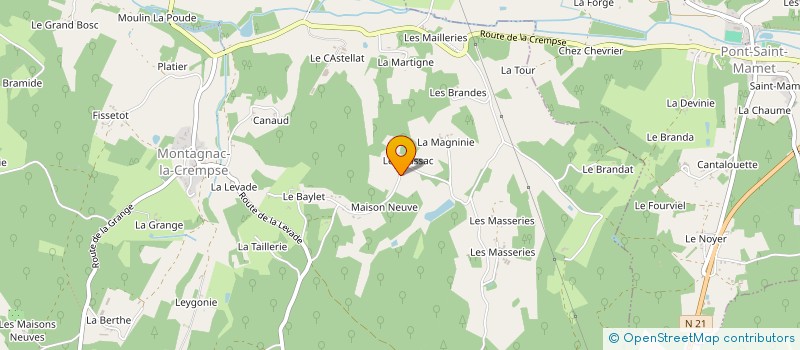 localisation de l'entreprise CARGO FROID à SAINT-MARTIN-DES-COMBES