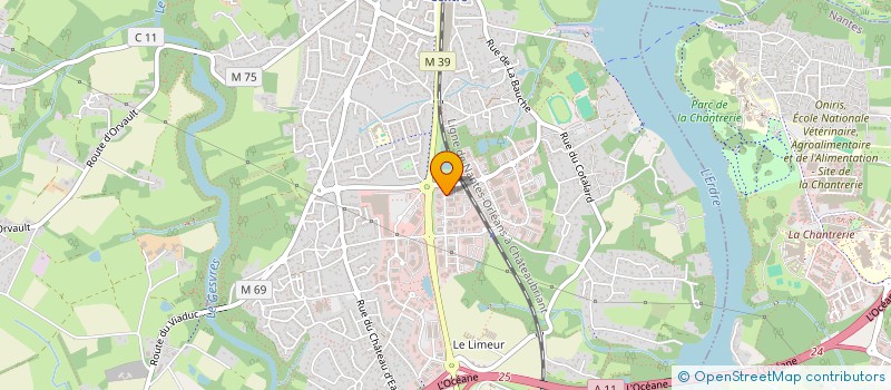 localisation de l'entreprise CARGO OUEST  LA CHAPELLE-SUR-ERDRE