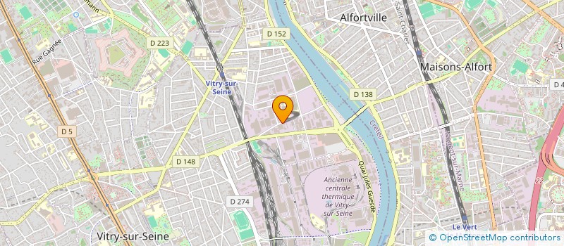 localisation de l'entreprise CARGO-PAL à VITRY-SUR-SEINE