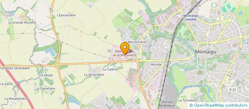 localisation de l'entreprise CARGOS & CIE à MONTAIGU-VENDEE