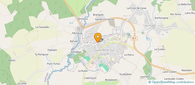 localisation de l'entreprise CARGOT  GUEMENE-SUR-SCORFF