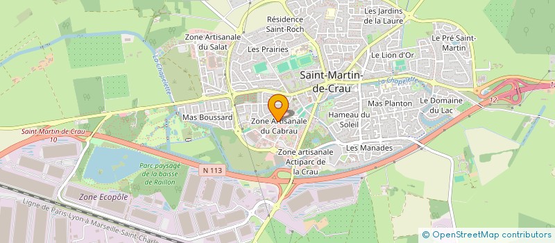 localisation de l'entreprise CARGUIAUD  SAINT-MARTIN-DE-CRAU