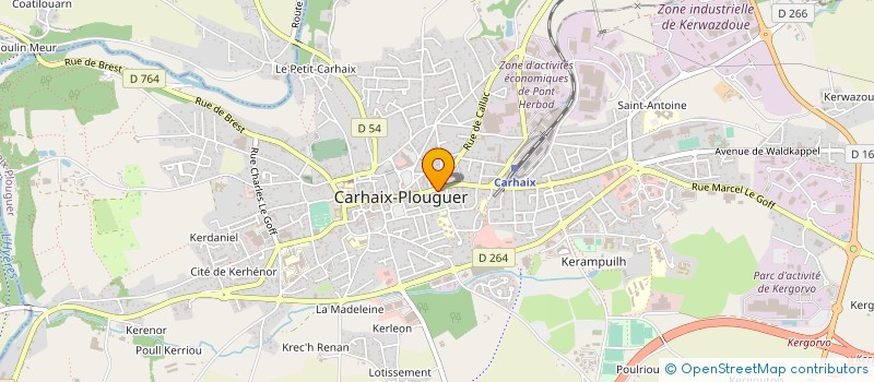 localisation de l'entreprise CARHAIX BASKET à CARHAIX-PLOUGUER