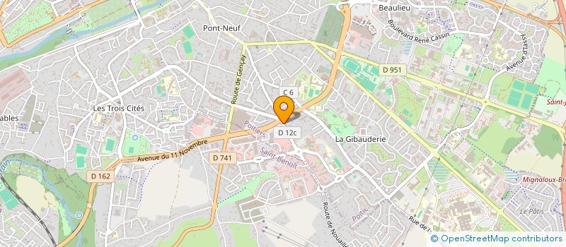 localisation de l'entreprise CARI-LEE  POITIERS