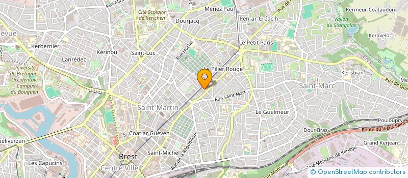 localisation de l'entreprise CARIAD  BREST