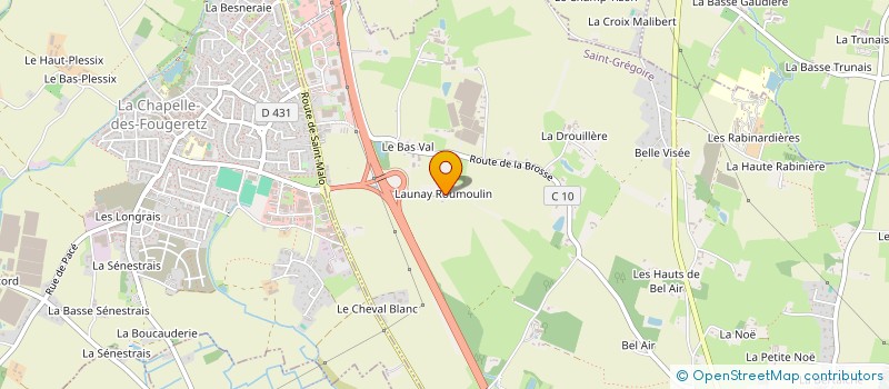 localisation de l'entreprise CARIATIDES SARL  SAINT-GREGOIRE