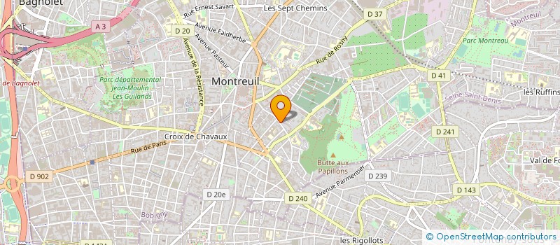 localisation de l'entreprise CARIATYS à MONTREUIL