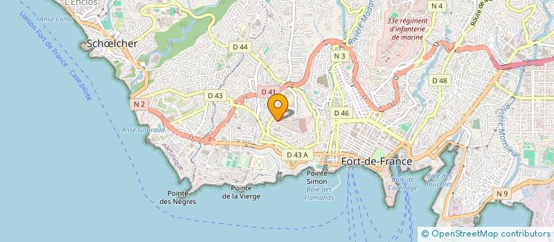 localisation de l'entreprise CARIB'AN à FORT-DE-FRANCE