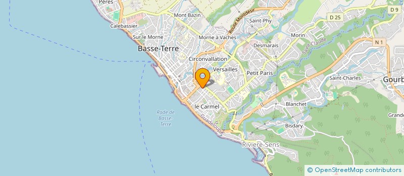 localisation de l'entreprise CARIB FREE TIME à BASSE-TERRE