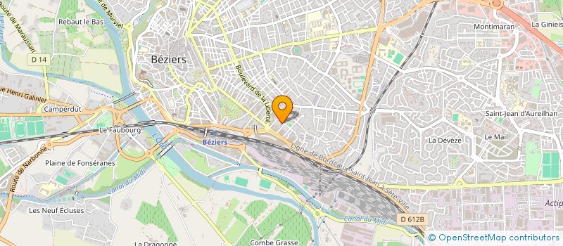 localisation de l'entreprise CARIB'N'CO  BEZIERS