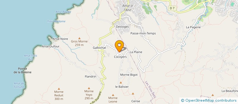 localisation de l'entreprise CARIB'N GROUP  LES ANSES-D'ARLET