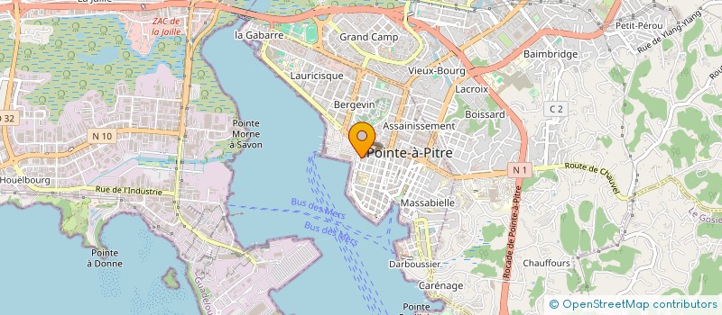 localisation de l'entreprise CARIB SHOES à POINTE-A-PITRE