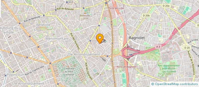 localisation de l'entreprise CARIBAILES  PARIS