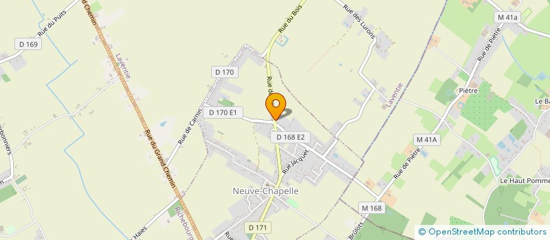 localisation de l'entreprise CARIBANT  NEUVE-CHAPELLE