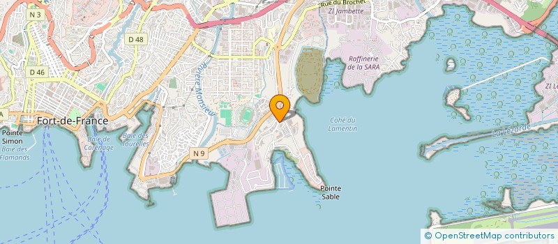 localisation de l'entreprise CARIBBEAN CONNEXION à FORT-DE-FRANCE