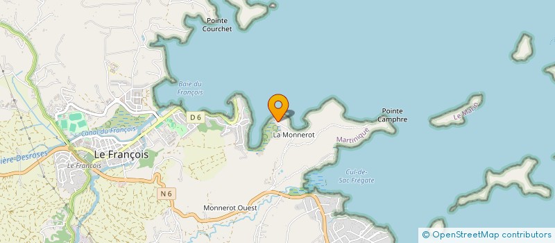 localisation de l'entreprise CARIBBEAN LOTUS  LE FRANCOIS