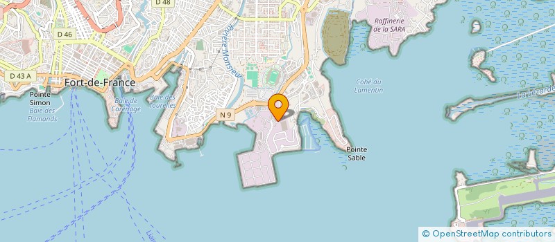 localisation de l'entreprise CARIBBEAN NEGOCE LWN  FORT-DE-FRANCE