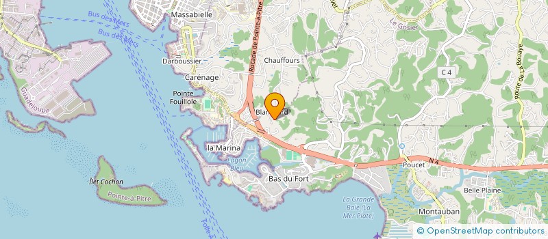 localisation de l'entreprise CARIBBEAN PADEL CLUB GUADELOUPE  LE GOSIER