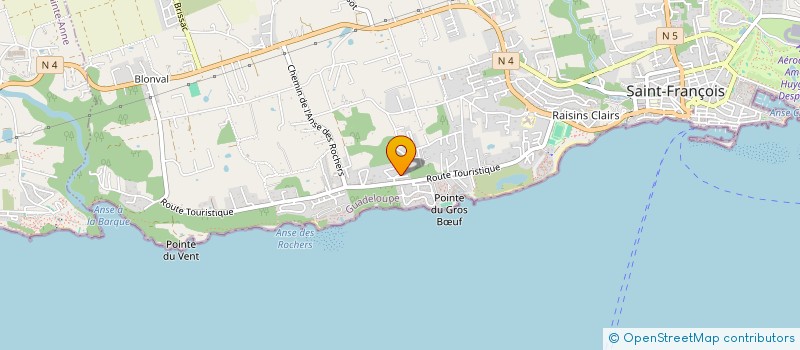 localisation de l'entreprise CARIBE  SAINT-FRANCOIS