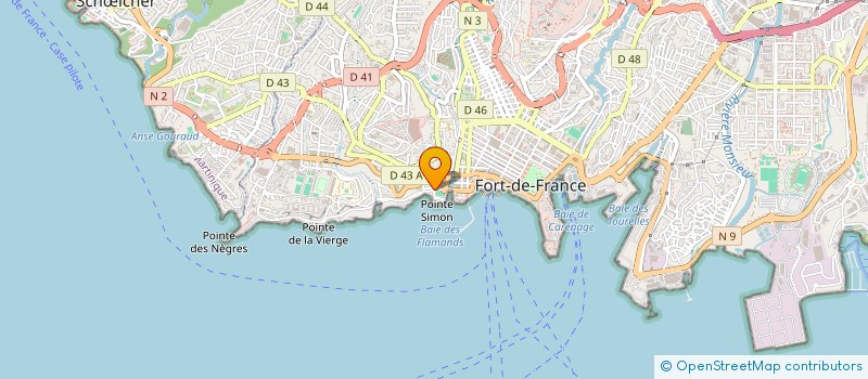 localisation de l'entreprise CARIBEAN AUTO à FORT DE FRANCE