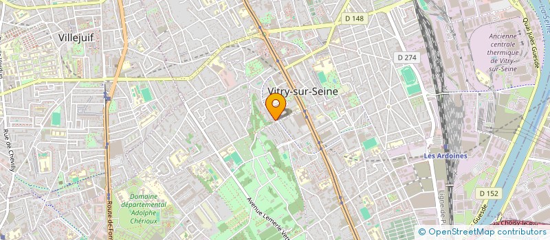 localisation de l'entreprise CARIBEAN BEAUTY COIFFURE  VITRY-SUR-SEINE