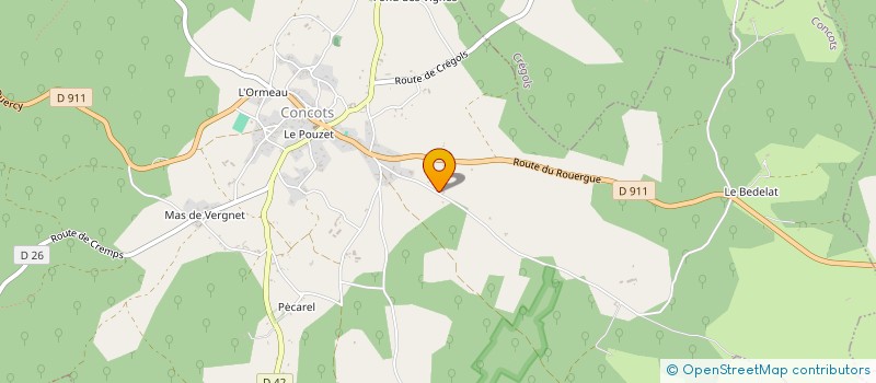 localisation de l'entreprise CARIBEN  CONCOTS